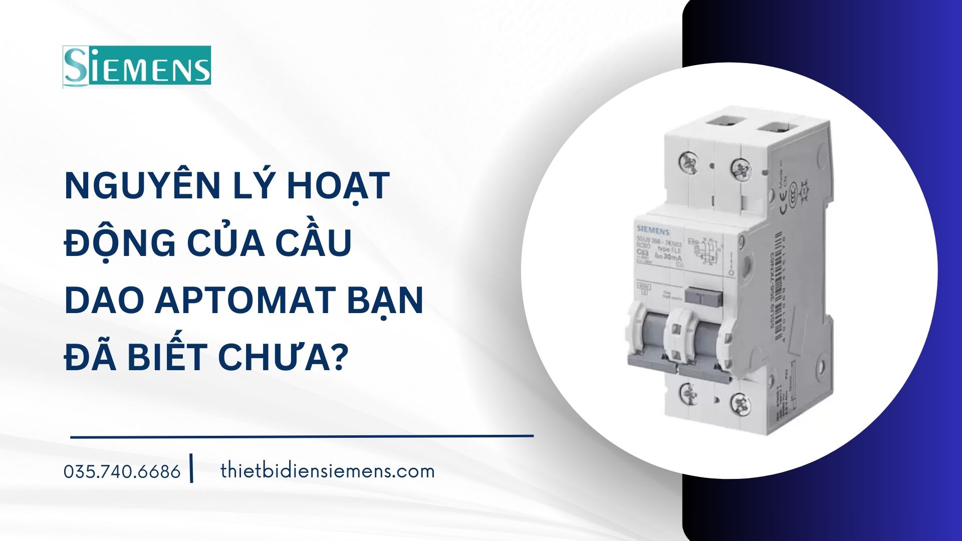 Nguyên lý hoạt động của cầu dao Aptomat bạn dã biết chưa?