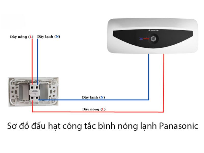 Sơ đồ đấu công tắc bình nóng lạnh