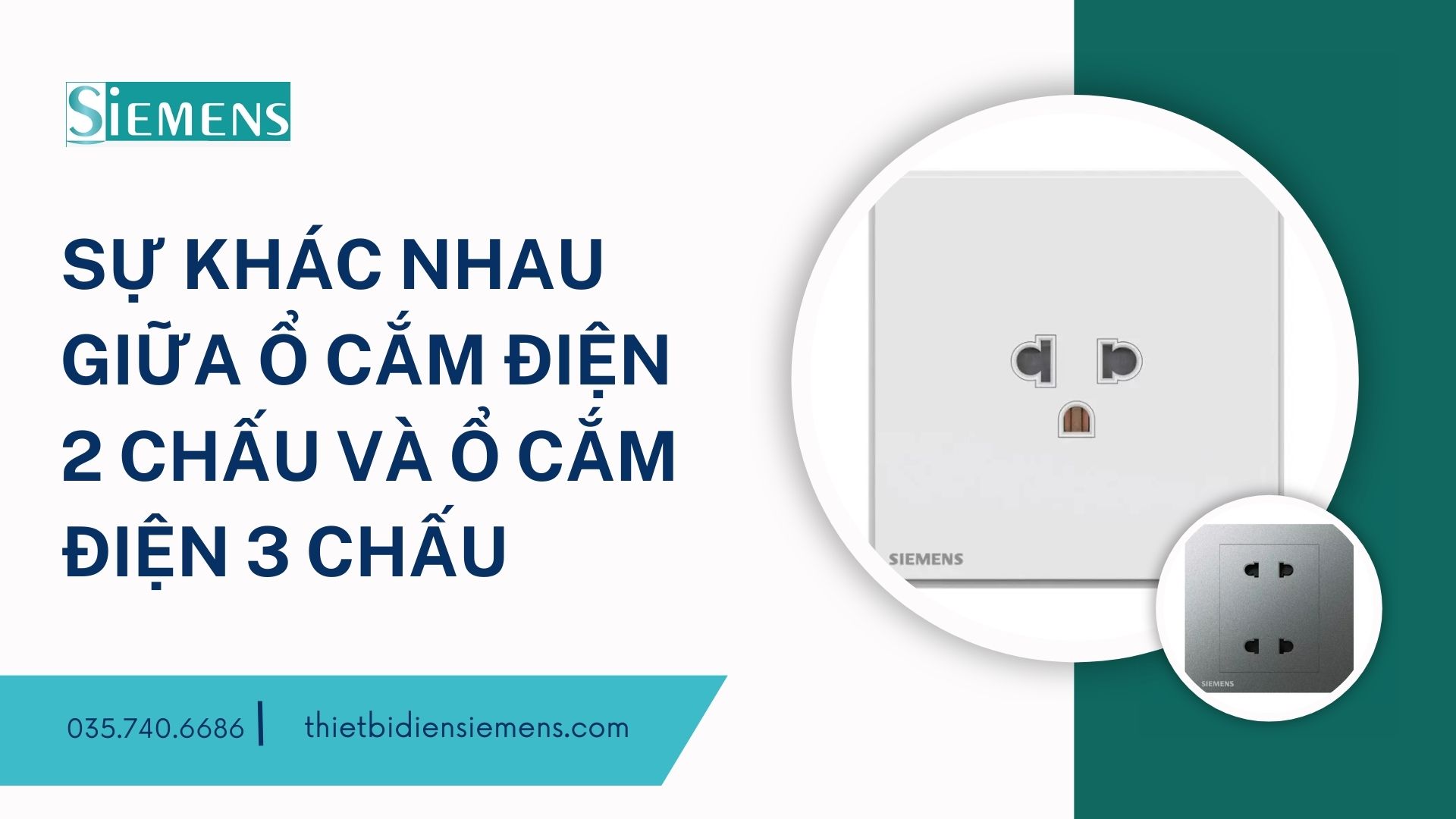 Sự khác nhau giữa ổ cắm điện 2 chấu và ổ cắm điện 3 chấu